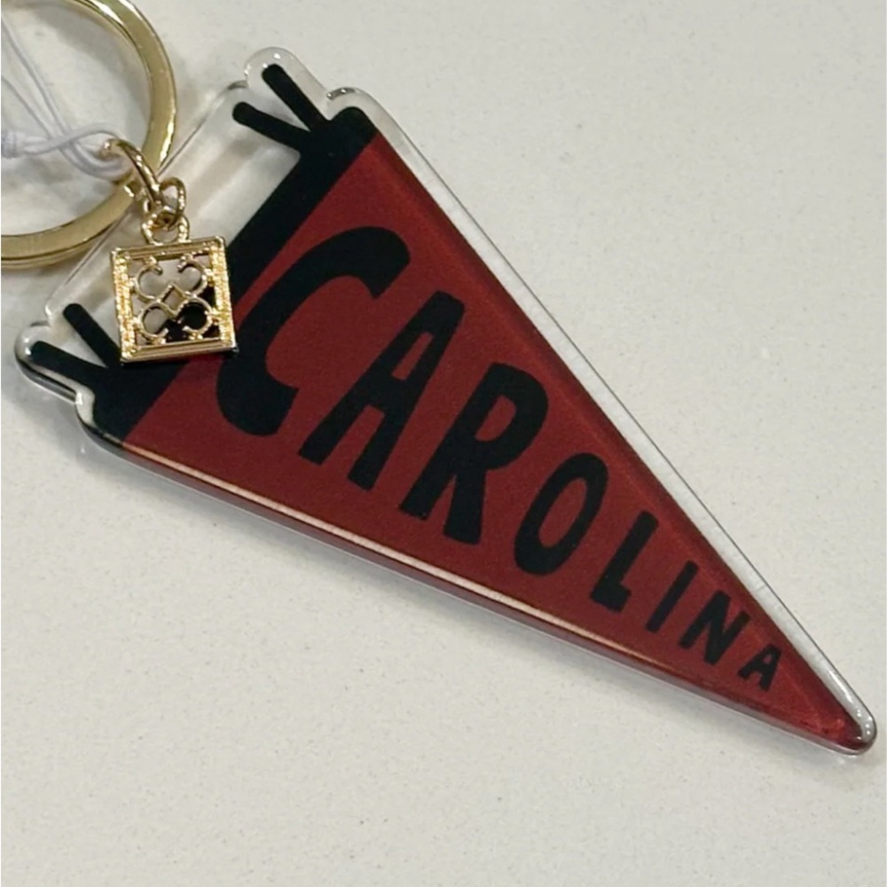 Carolina Red Pennant Keychain